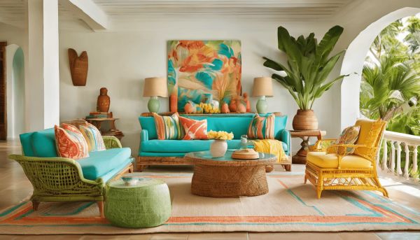 Quel choix de couleurs typiques pour votre décoration antillaise ?