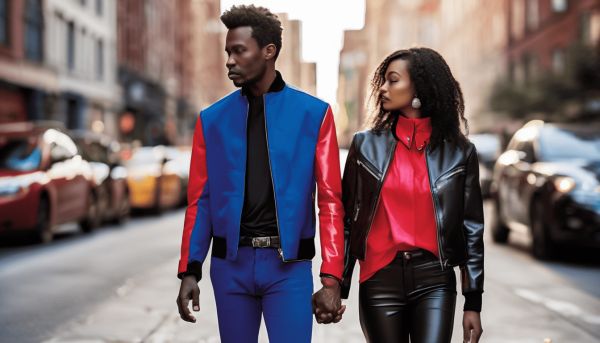 Vente de vestes assorties pour couples au style audacieux